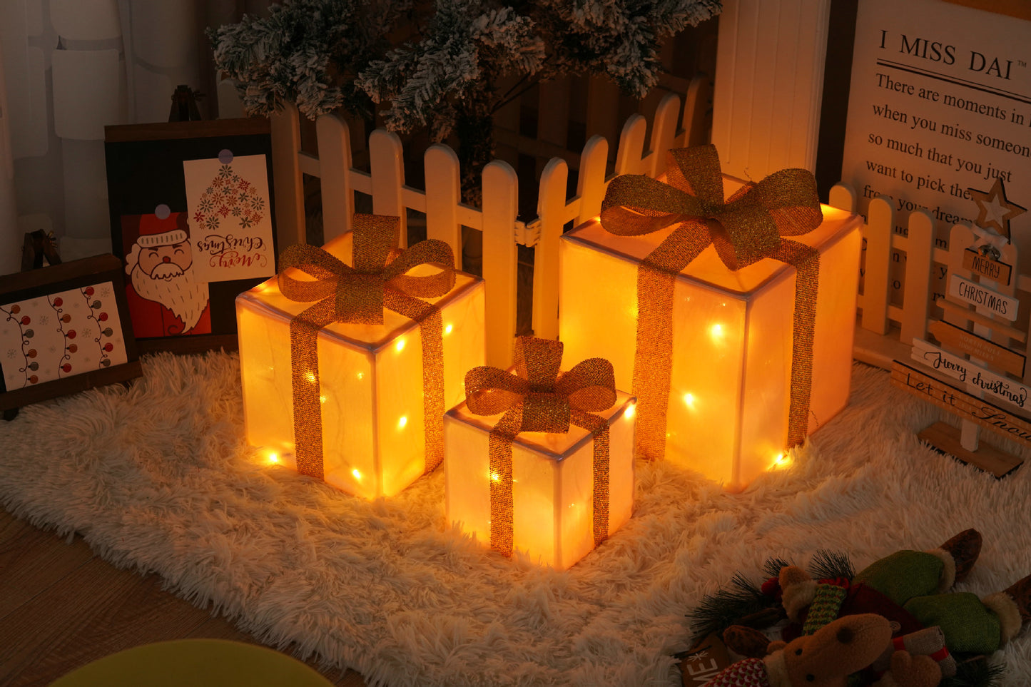 Pacchi regalo a led decorativi